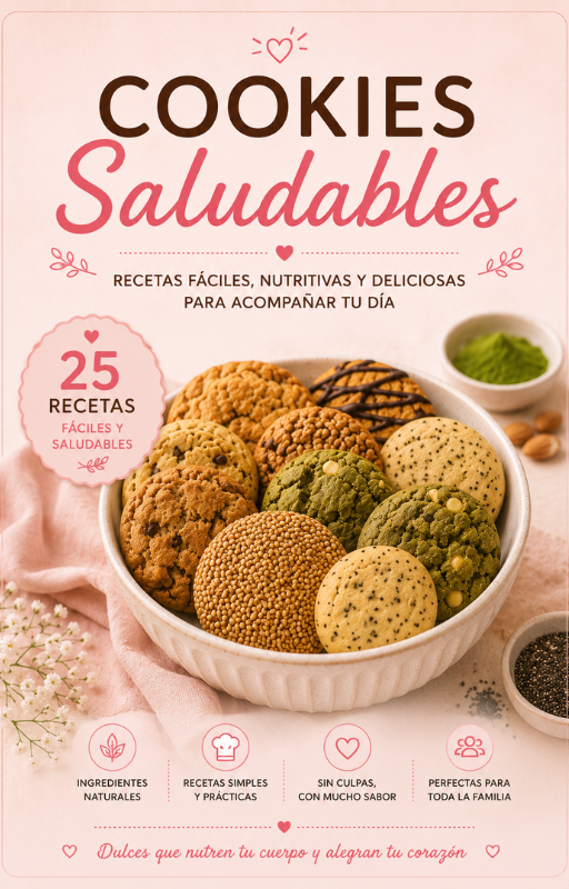 Cookies Saludables - 25 Recetas Caseras y Deliciosas
