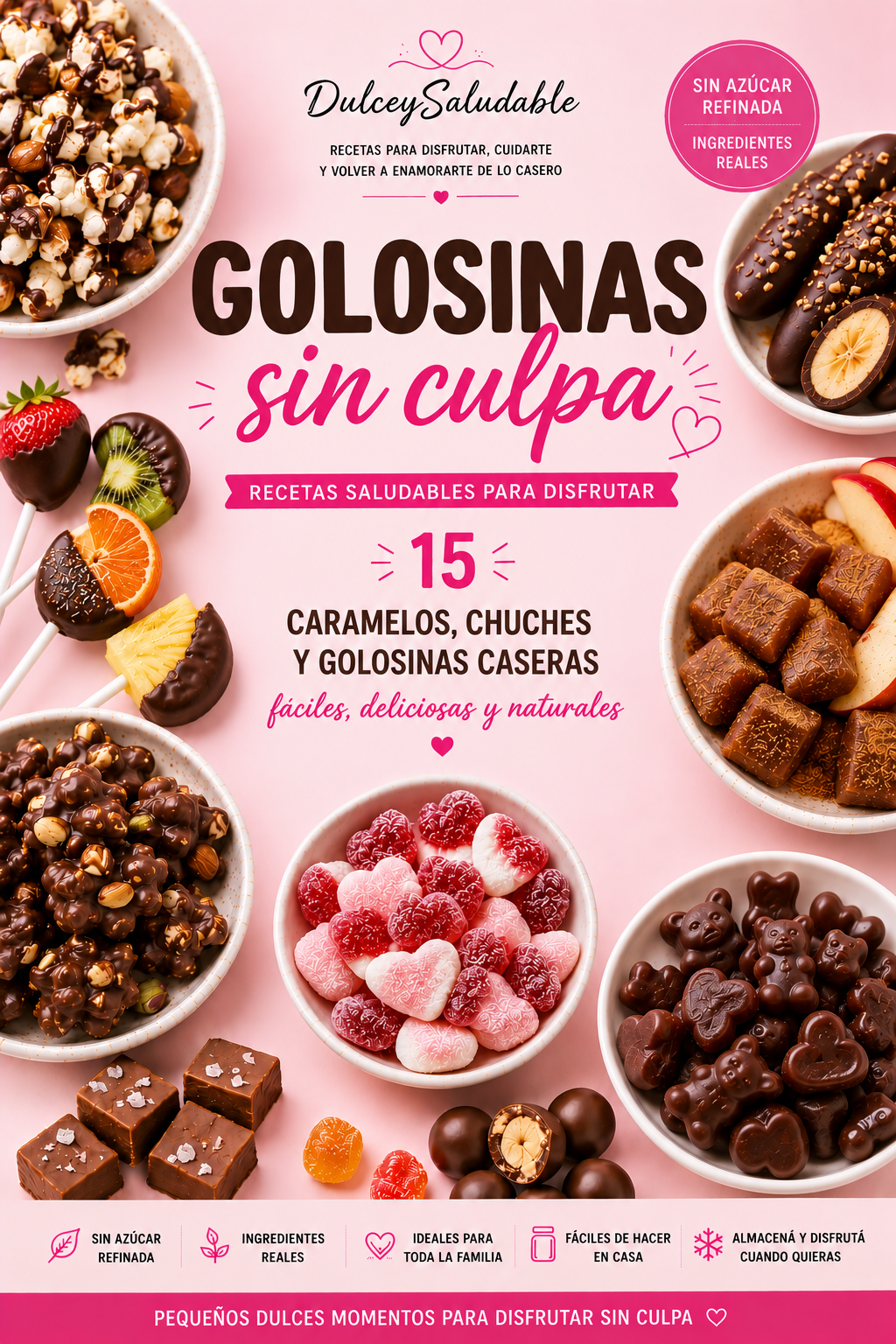 Golosinas Saludables — 15 Recetas Dulces Caseras